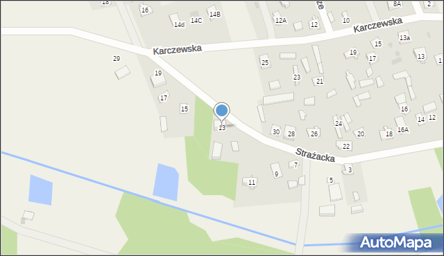 Dąbrówka, Strażacka, 13, mapa Dąbrówka