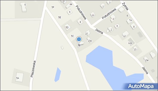 Dąbrówka, Starogardzka, 5B, mapa Dąbrówka
