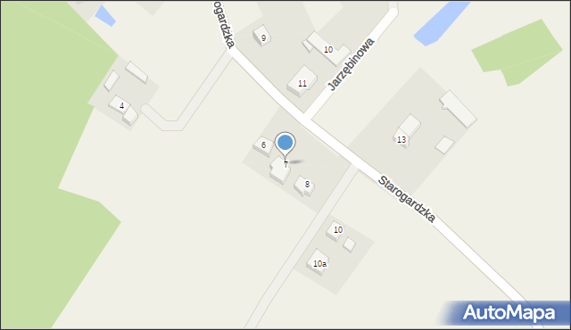 Dąbrówka, Starogardzka, 7, mapa Dąbrówka