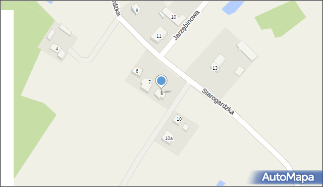 Dąbrówka, Starogardzka, 8, mapa Dąbrówka