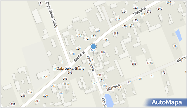 Dąbrówka-Stany, Stańska, 101a, mapa Dąbrówka-Stany