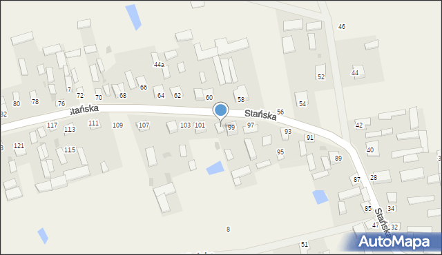 Dąbrówka-Stany, Stańska, 19a, mapa Dąbrówka-Stany