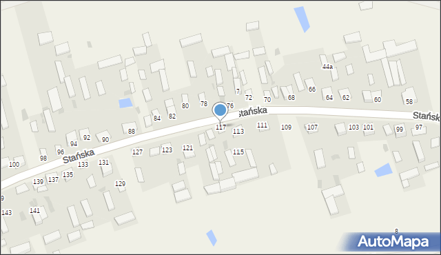 Dąbrówka-Stany, Stańska, 35, mapa Dąbrówka-Stany