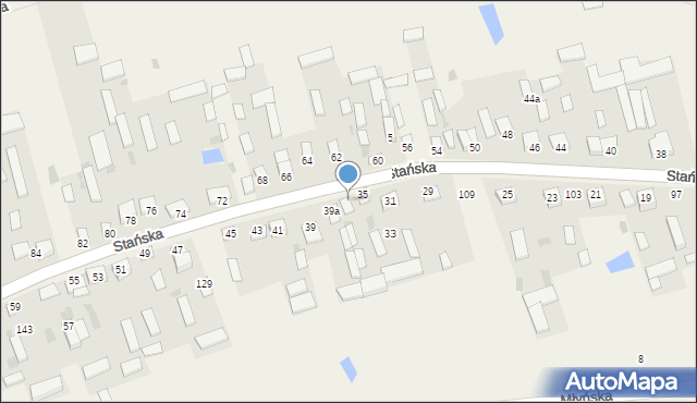 Dąbrówka-Stany, Stańska, 37, mapa Dąbrówka-Stany