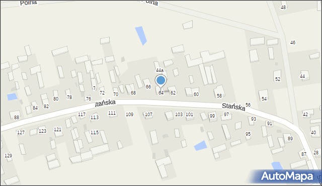 Dąbrówka-Stany, Stańska, 46, mapa Dąbrówka-Stany