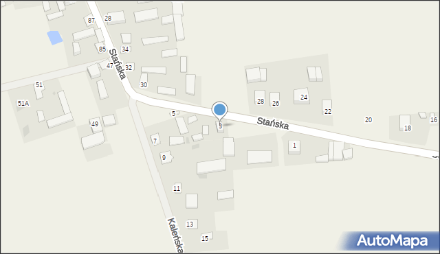 Dąbrówka-Stany, Stańska, 5, mapa Dąbrówka-Stany