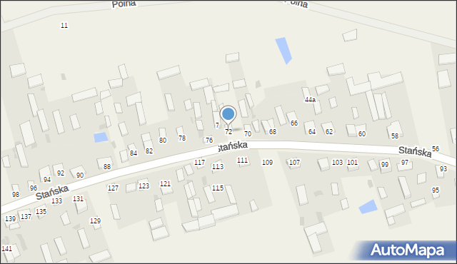 Dąbrówka-Stany, Stańska, 56, mapa Dąbrówka-Stany