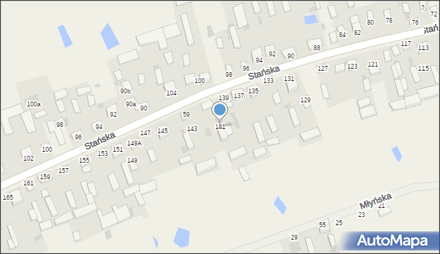 Dąbrówka-Stany, Stańska, 57, mapa Dąbrówka-Stany