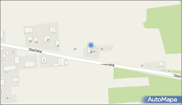 Dąbrówka-Stany, Stańska, 8, mapa Dąbrówka-Stany