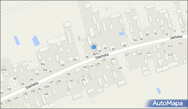 Dąbrówka-Stany, Stańska, 80, mapa Dąbrówka-Stany