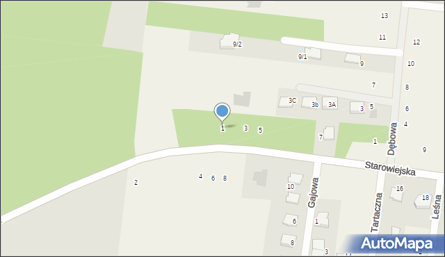 Dąbrówki, Starowiejska, 1, mapa Dąbrówki