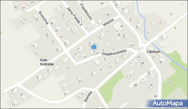 Dankowice, Stojałowskiego Stanisława, ks., 8A, mapa Dankowice