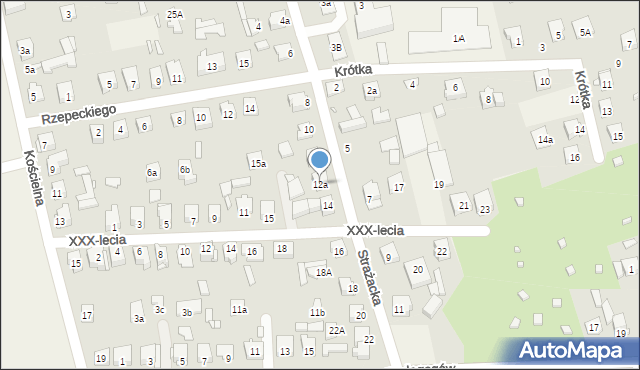 Dębe Wielkie, Strażacka, 12a, mapa Dębe Wielkie