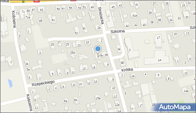 Dębe Wielkie, Strażacka, 4, mapa Dębe Wielkie