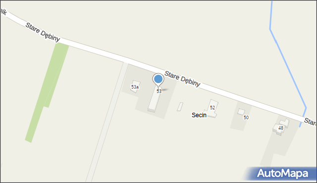 Dębiny, Stare Dębiny, 53, mapa Dębiny