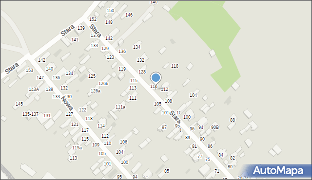 Dęblin, Stara, 114, mapa Dęblin