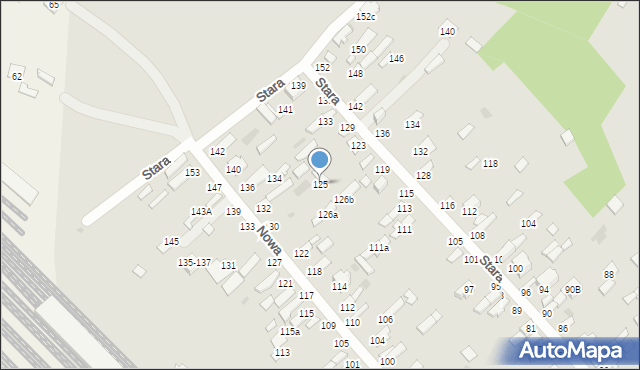 Dęblin, Stara, 125, mapa Dęblin