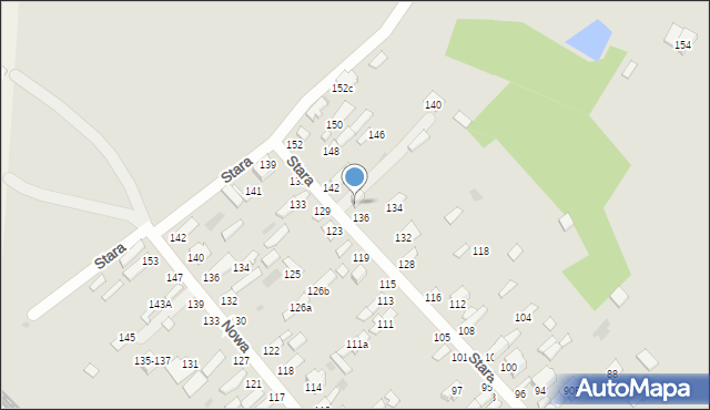 Dęblin, Stara, 138, mapa Dęblin