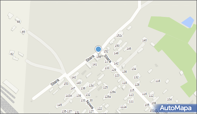 Dęblin, Stara, 139, mapa Dęblin