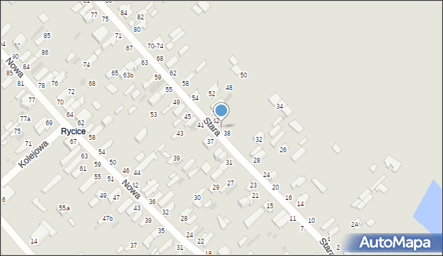 Dęblin, Stara, 40, mapa Dęblin