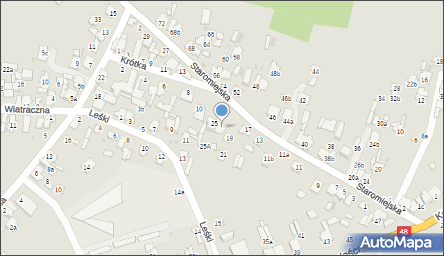 Dęblin, Staromiejska, 23, mapa Dęblin