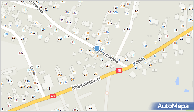 Dęblin, Staromiejska, 3, mapa Dęblin