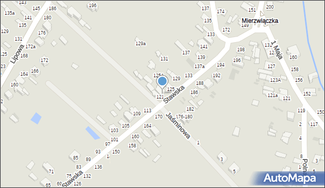 Dęblin, Stawska, 123, mapa Dęblin