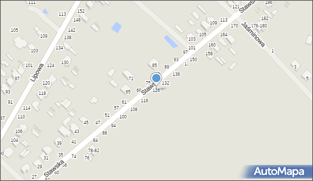Dęblin, Stawska, 126, mapa Dęblin