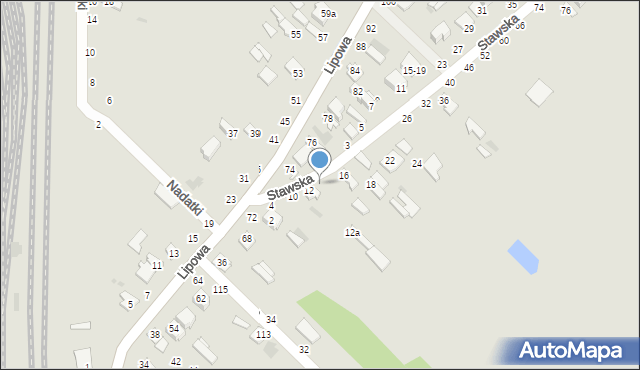 Dęblin, Stawska, 14, mapa Dęblin
