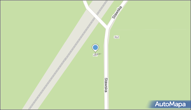 Dęblin, Stawska, 237, mapa Dęblin