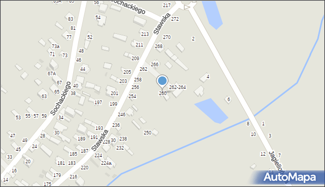 Dęblin, Stawska, 260, mapa Dęblin