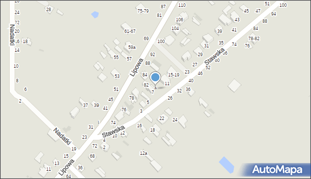 Dęblin, Stawska, 9, mapa Dęblin