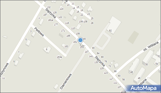 Dęblin, Stężycka, 155, mapa Dęblin