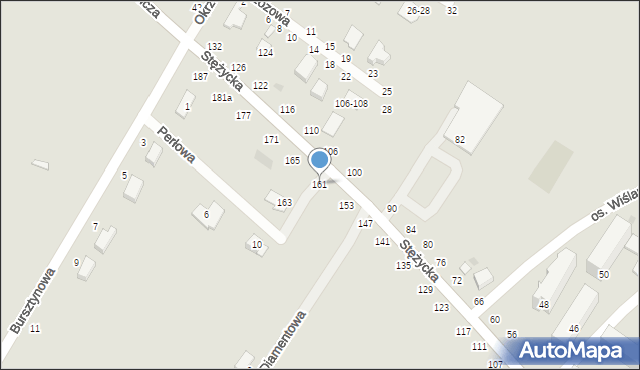 Dęblin, Stężycka, 161, mapa Dęblin