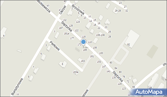 Dęblin, Stężycka, 167, mapa Dęblin