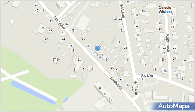 Dęblin, Stężycka, 20, mapa Dęblin
