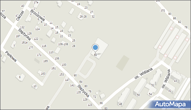 Dęblin, Stężycka, 82, mapa Dęblin