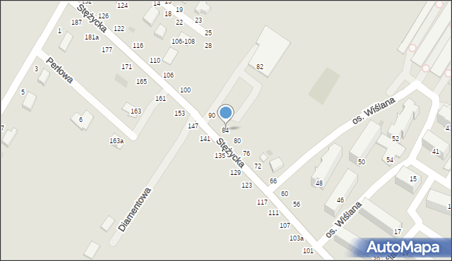 Dęblin, Stężycka, 84, mapa Dęblin