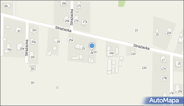 Dębówka, Strażacka, 24, mapa Dębówka