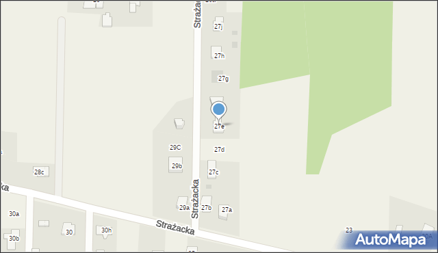 Dębówka, Strażacka, 27E, mapa Dębówka
