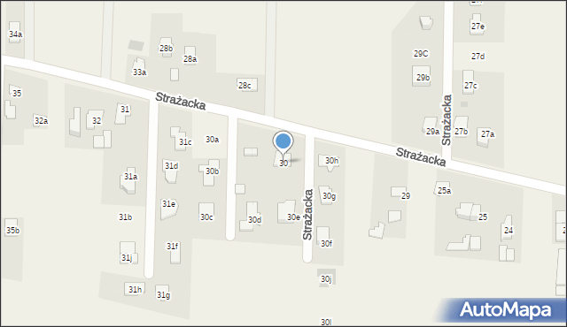 Dębówka, Strażacka, 30, mapa Dębówka