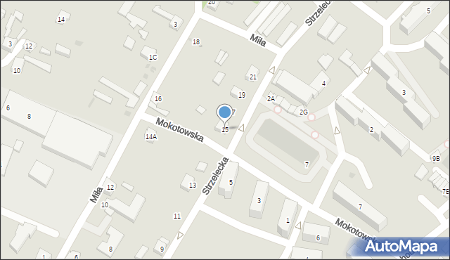 Debrzno, Strzelecka, 15, mapa Debrzno