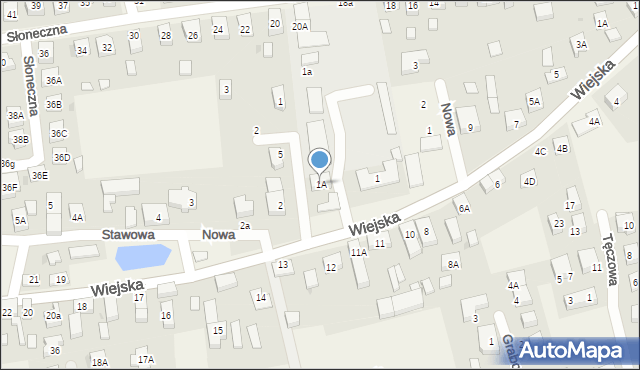 Długołęka, Stawowa, 1A, mapa Długołęka