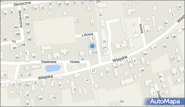 Długołęka, Stawowa, 2, mapa Długołęka