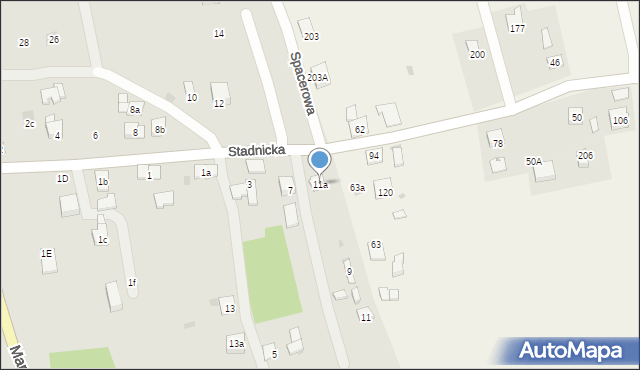 Dobczyce, Stadnicka, 11a, mapa Dobczyce