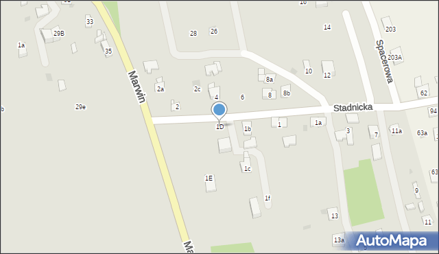 Dobczyce, Stadnicka, 1D, mapa Dobczyce