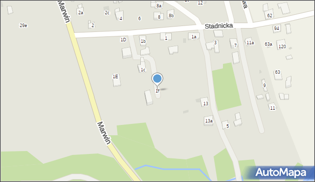 Dobczyce, Stadnicka, 1f, mapa Dobczyce