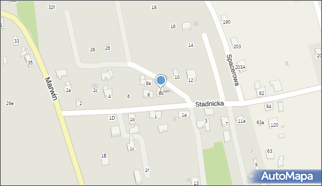 Dobczyce, Stadnicka, 8b, mapa Dobczyce