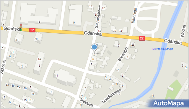 Dobiegniew, Starorynkowa, 7, mapa Dobiegniew