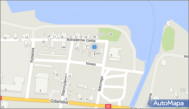 Dobiegniew, Stefana Batorego, 6, mapa Dobiegniew